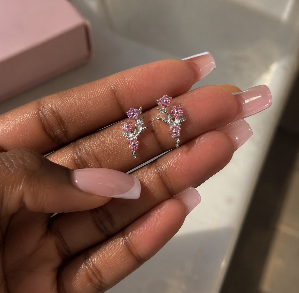 The Sakura Blossom Earrings